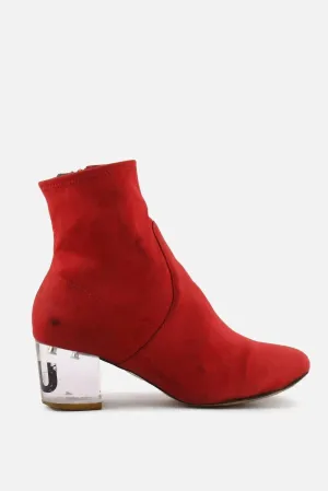 Aldo Zipper Block Ankle Boots | Textile