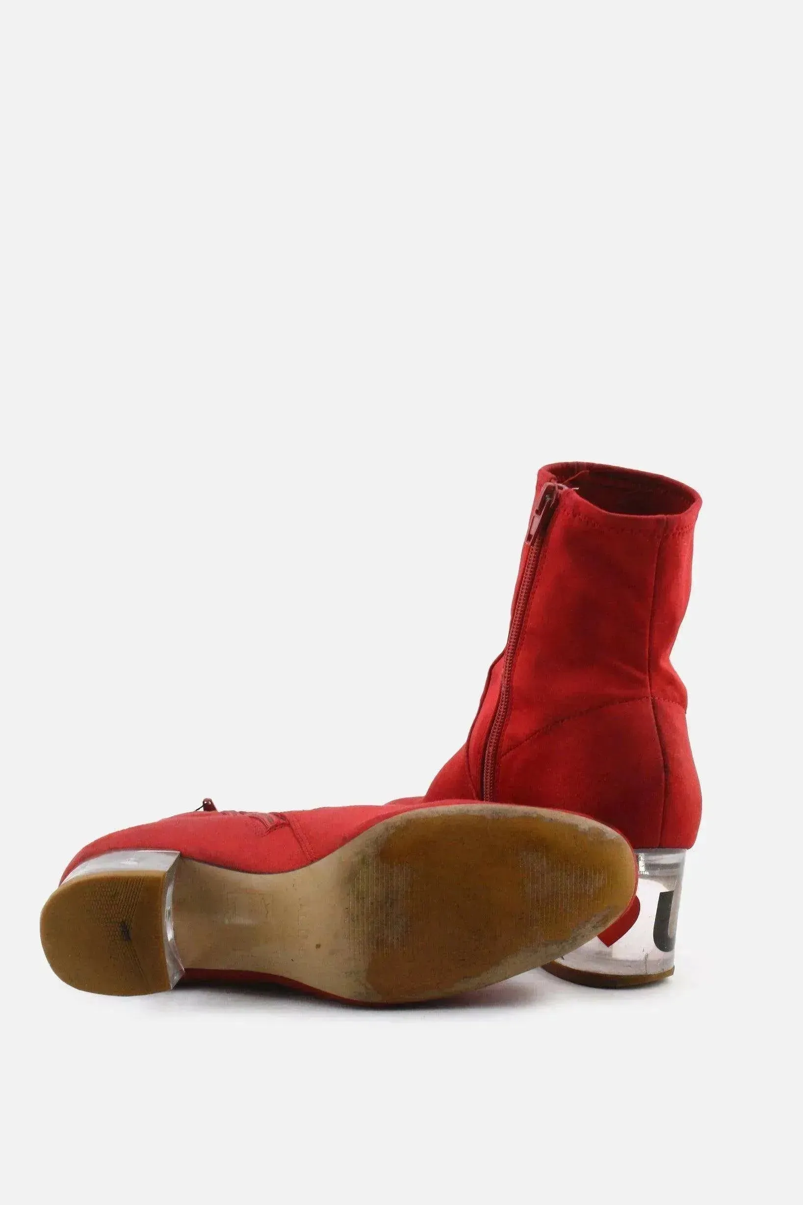 Aldo Zipper Block Ankle Boots | Textile