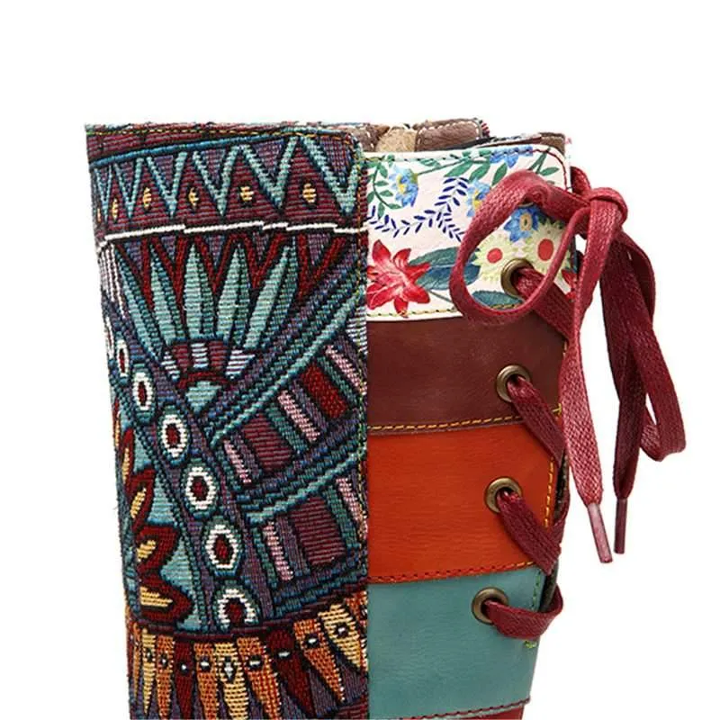 Arlo Boho Hippie Knee High Boots