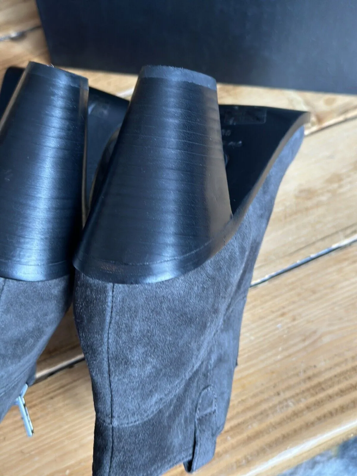 Ash grey suede ankle boots size UK6/US8