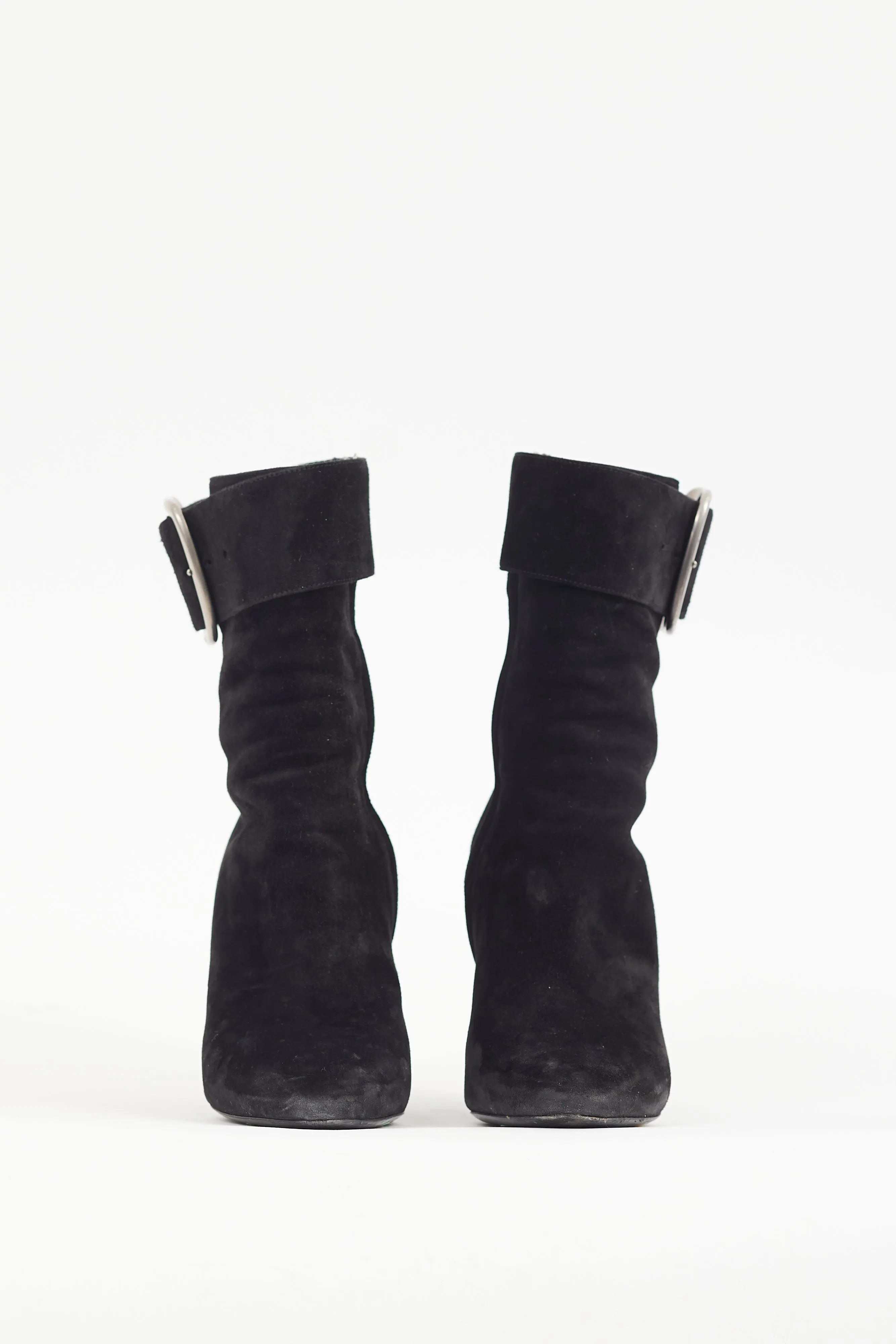Black Suede Joplin Buckle Boot