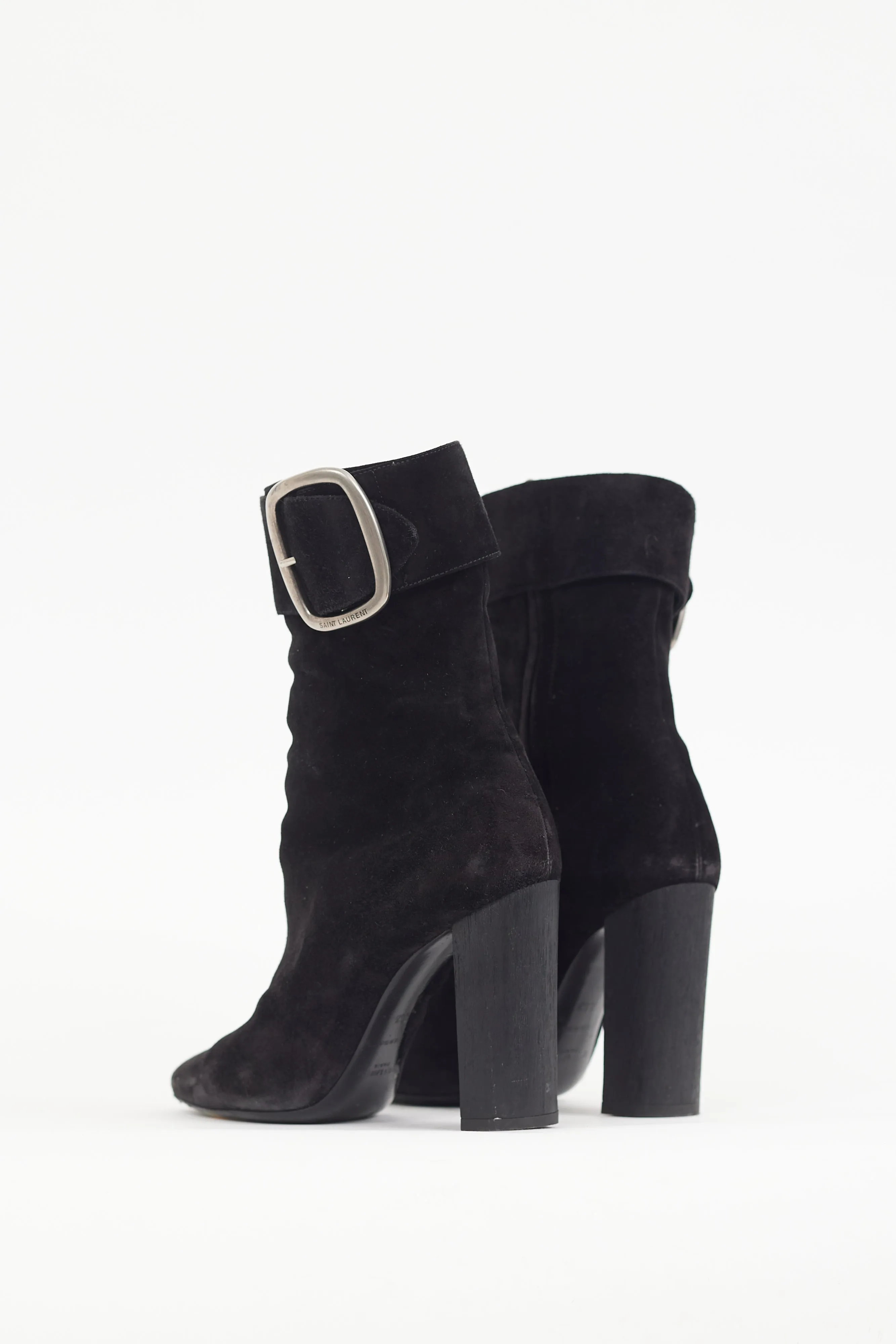 Black Suede Joplin Buckle Boot