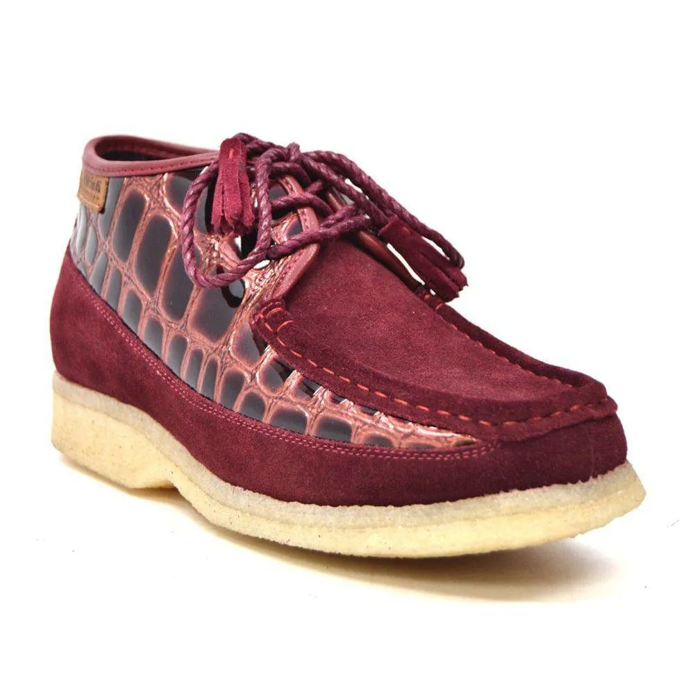 British Walkers Knicks Croc Men's Crocodile Leather and Suede