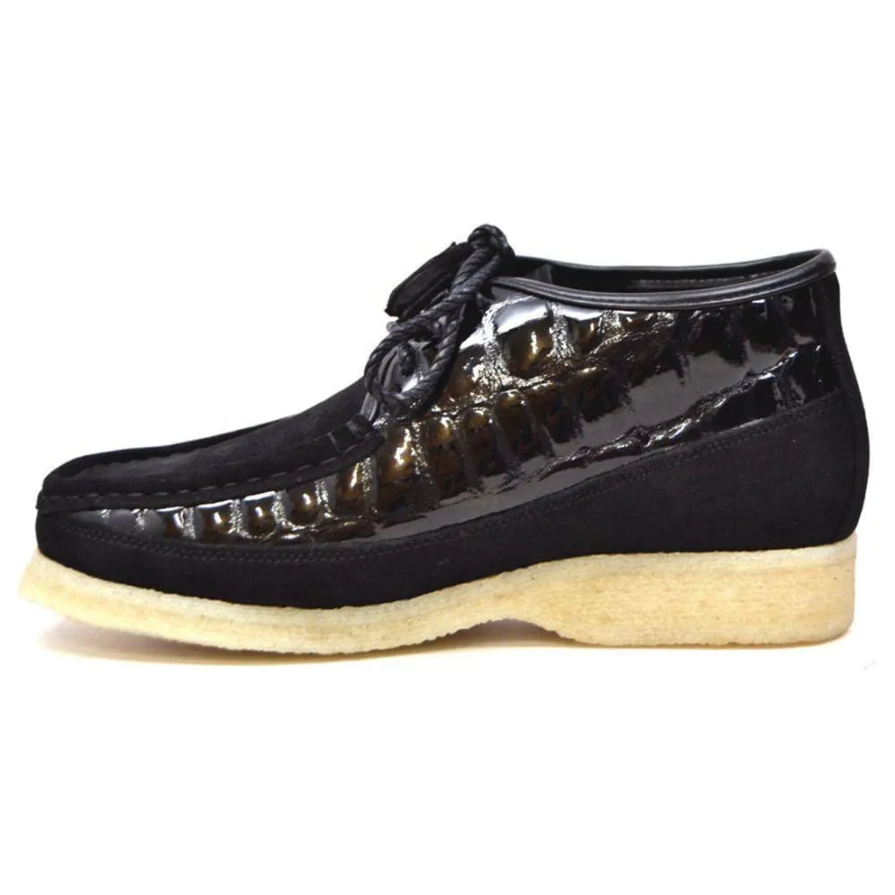 British Walkers Knicks Croc Men's Crocodile Leather and Suede