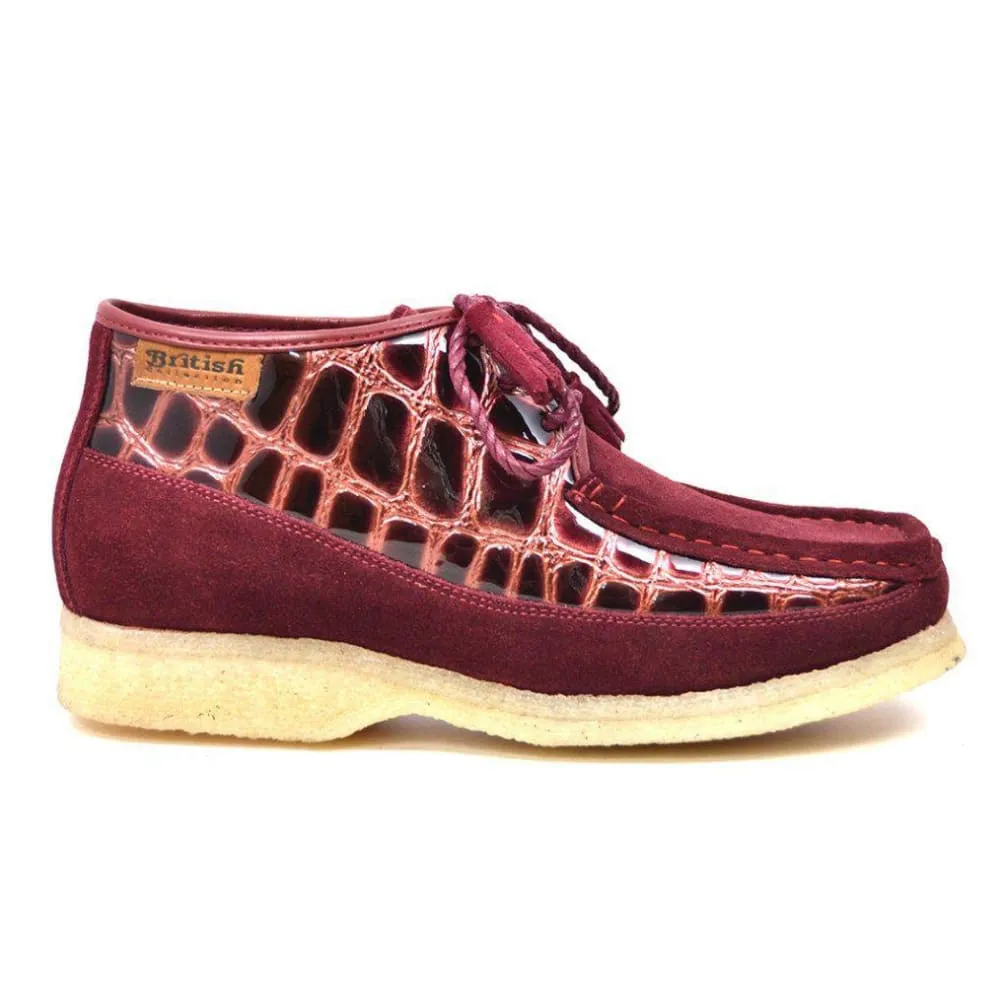 British Walkers Knicks Croc Men's Crocodile Leather and Suede