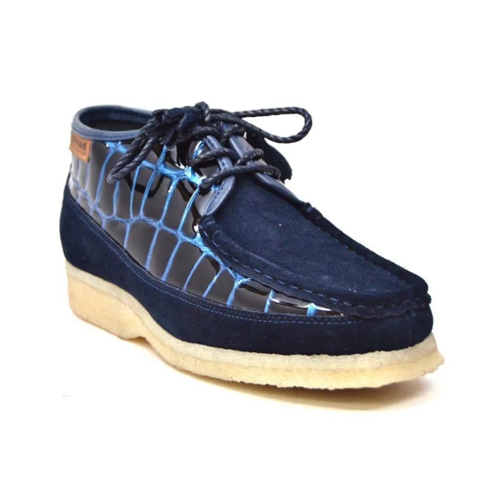 British Walkers Knicks Croc Men's Crocodile Leather and Suede
