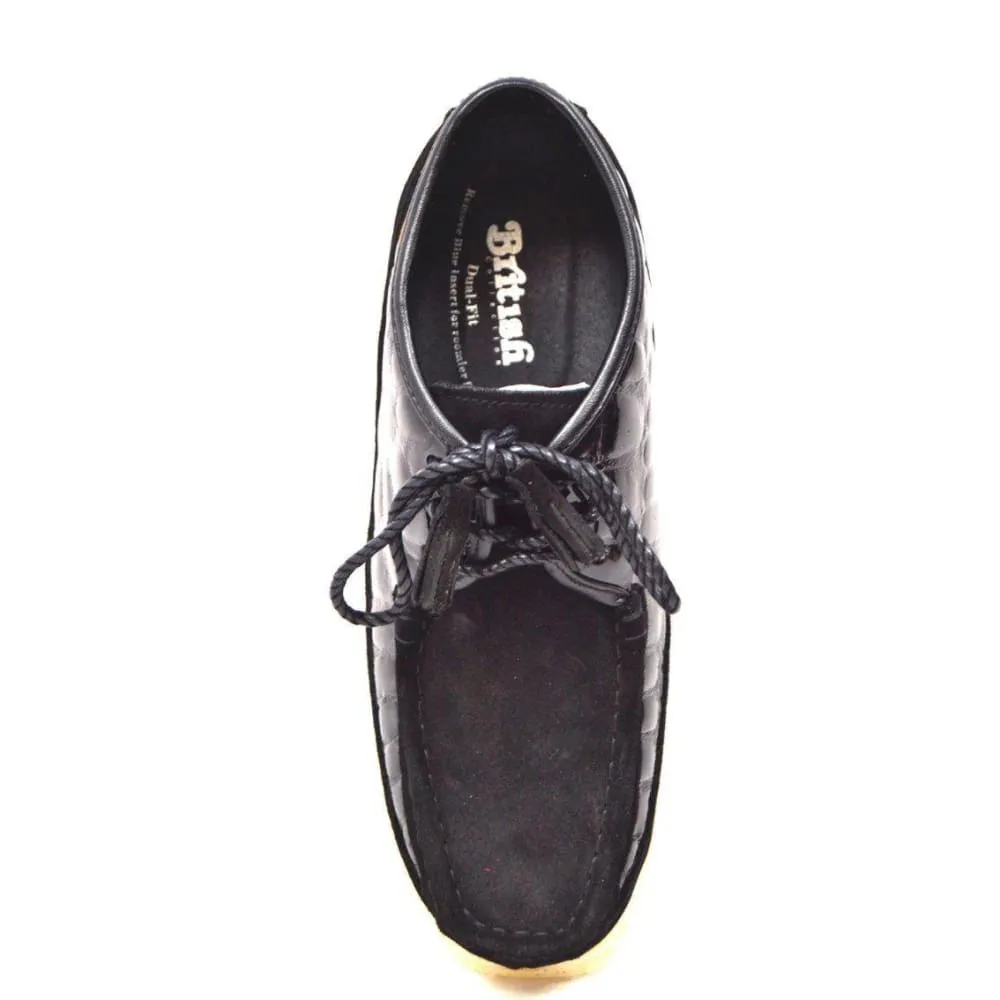 British Walkers Knicks Croc Men's Crocodile Leather and Suede
