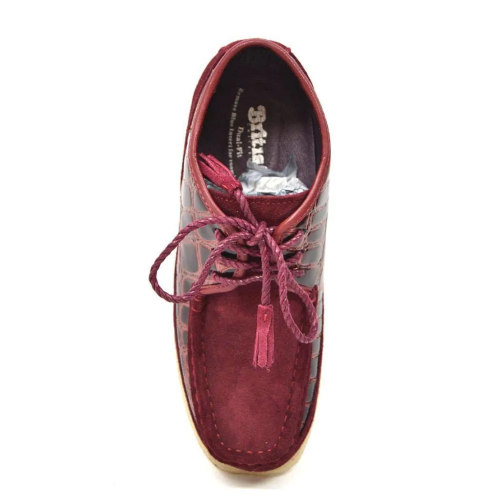 British Walkers Knicks Croc Men's Crocodile Leather and Suede