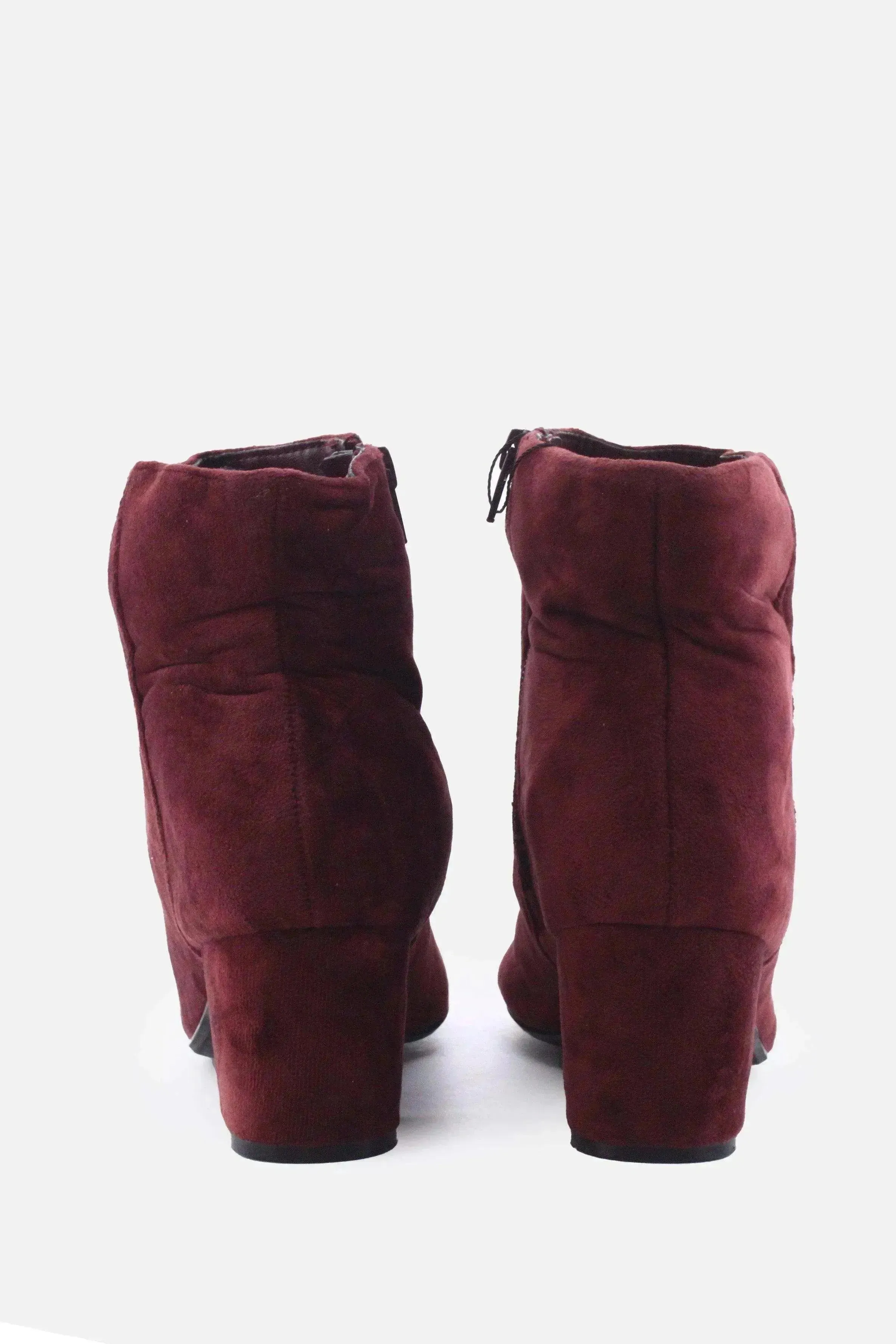 Call It Spring Zipper Block Ankle Boots | Suede