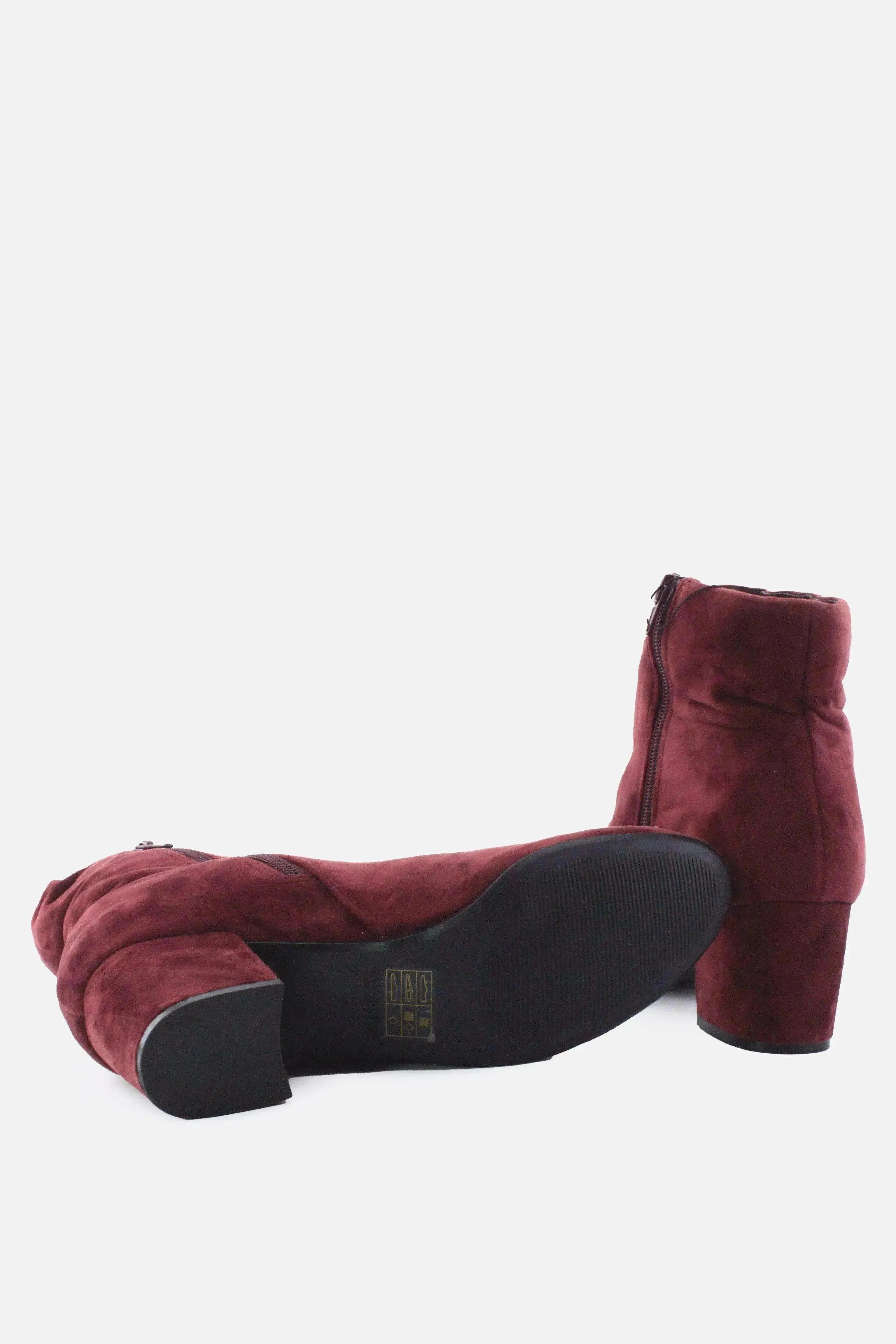 Call It Spring Zipper Block Ankle Boots | Suede