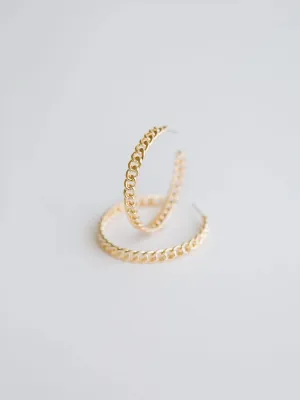 CHRISLEY GOLD HOOPS MICHELLE MCDOWELL