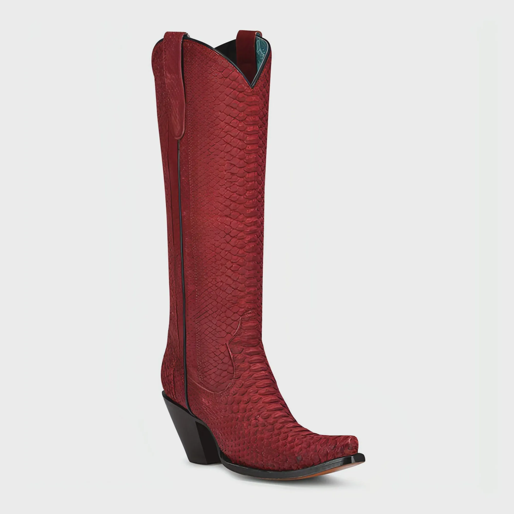 Corral Women's Tall Red Python Boots A4194