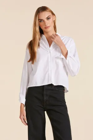 Crop Button Front Top