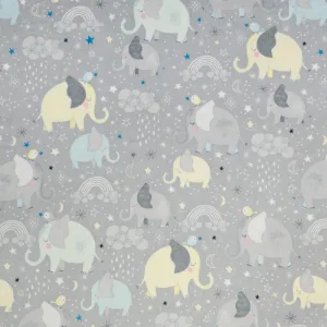 Cuddle® Prints - Mama and Me Gray Digitally Printed Minky Yardage