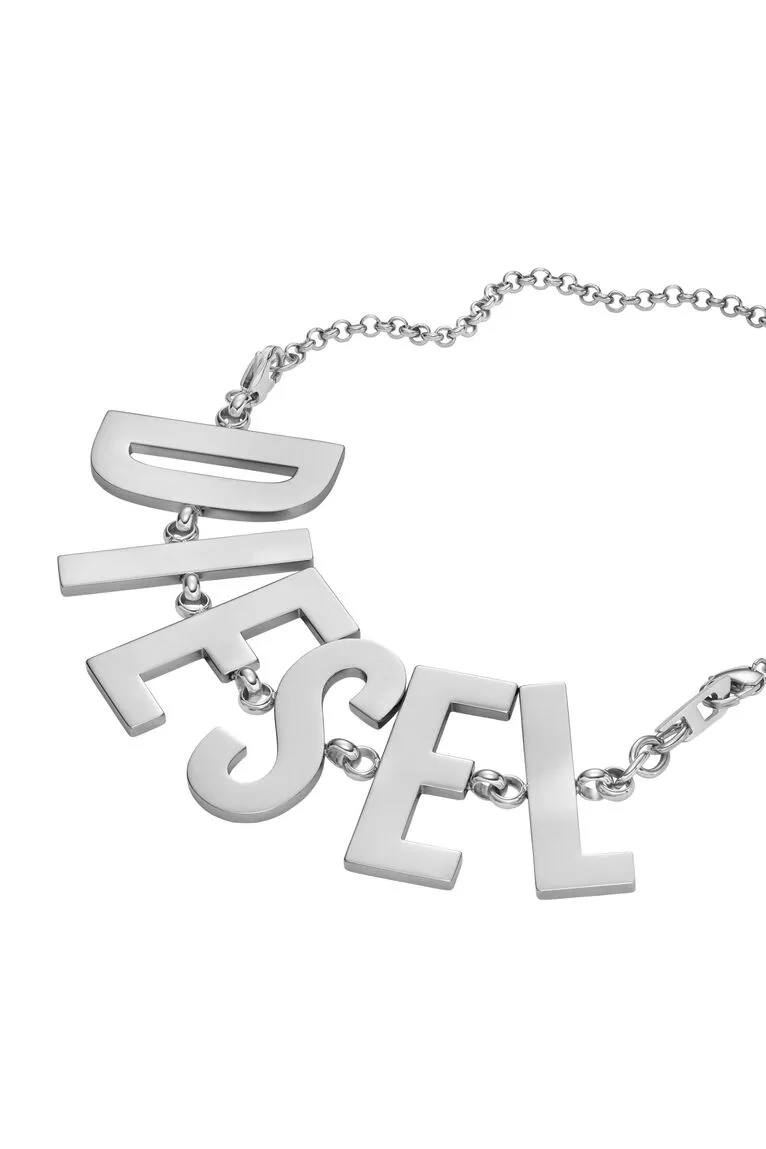 Diesel Steel Silver Necklace DX1478040