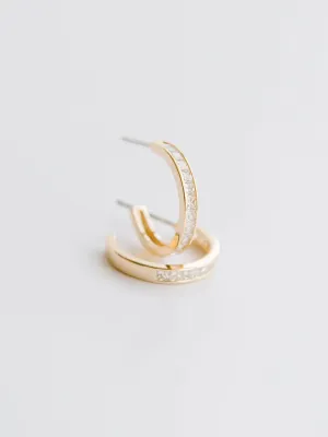 ELINA GOLD HOOPS MICHELLE MCDOWELL