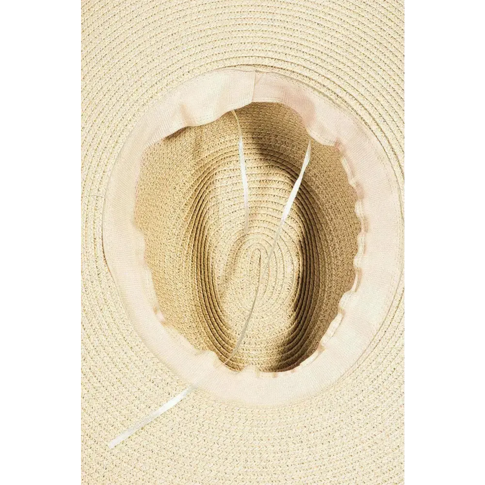 Fame Geometric Raw Hem Hat Elevates Luxury Fashion for Women
