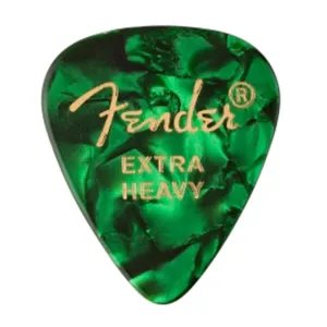 Fender Green Moto Extra Heavy 351 Pick 12 Pack