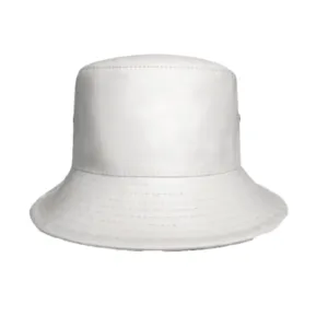 Fisherman Bucket Leather Top Hat