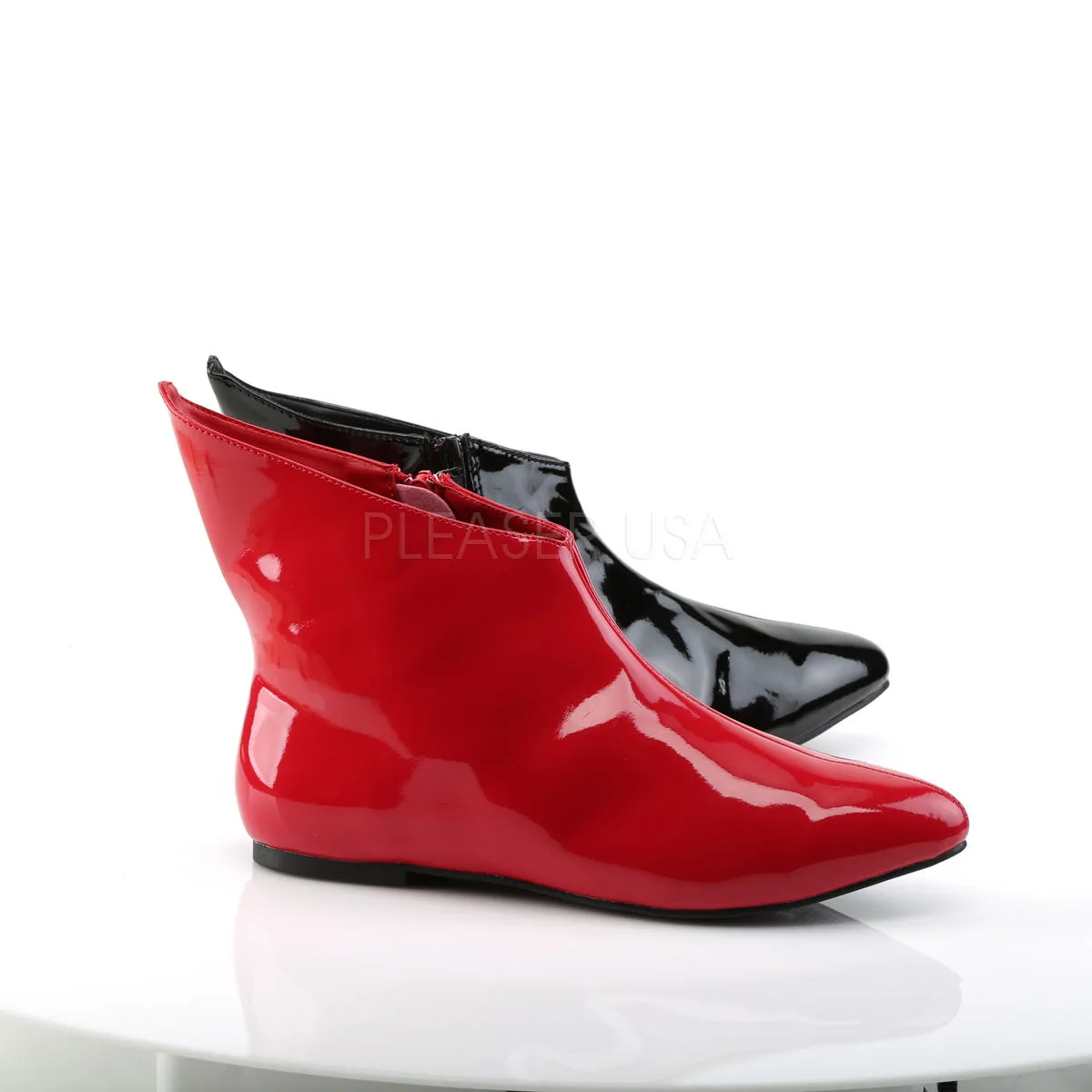 Harley Quinn Red & Black Booties