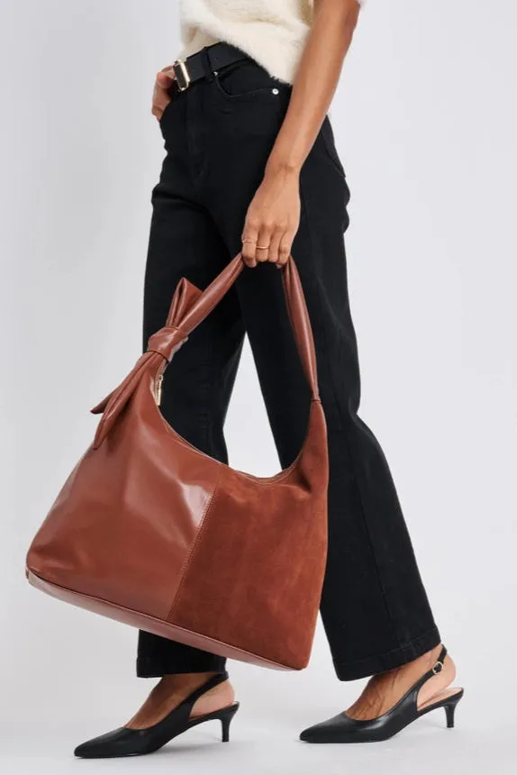 Hazel Suede Knot Bag