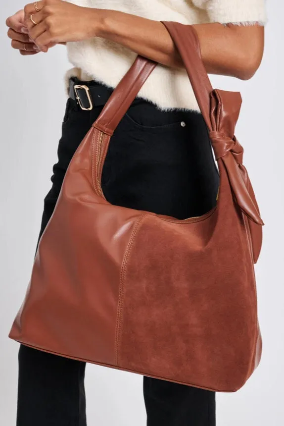 Hazel Suede Knot Bag