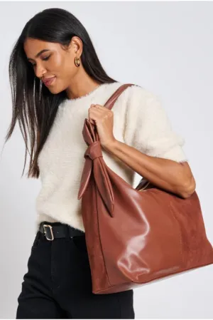 Hazel Suede Knot Bag