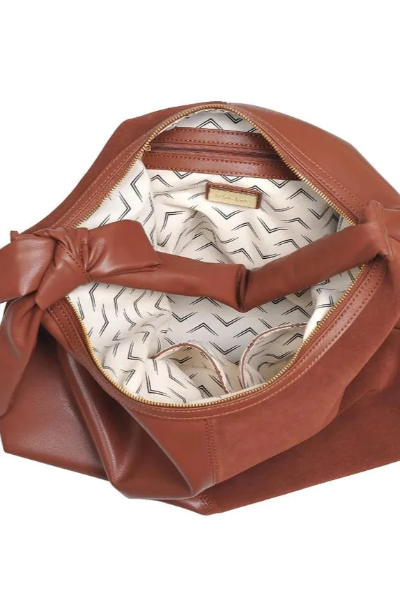 Hazel Suede Knot Bag