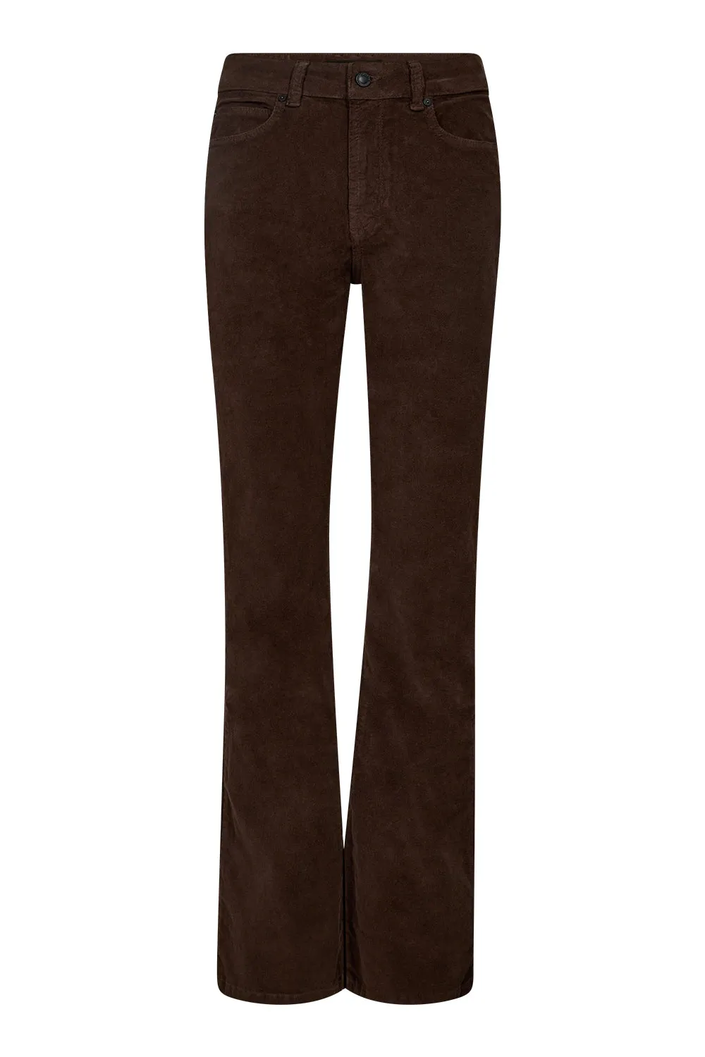 IVY-Tara Flare Jeans Baby Cord - Expresso Brown