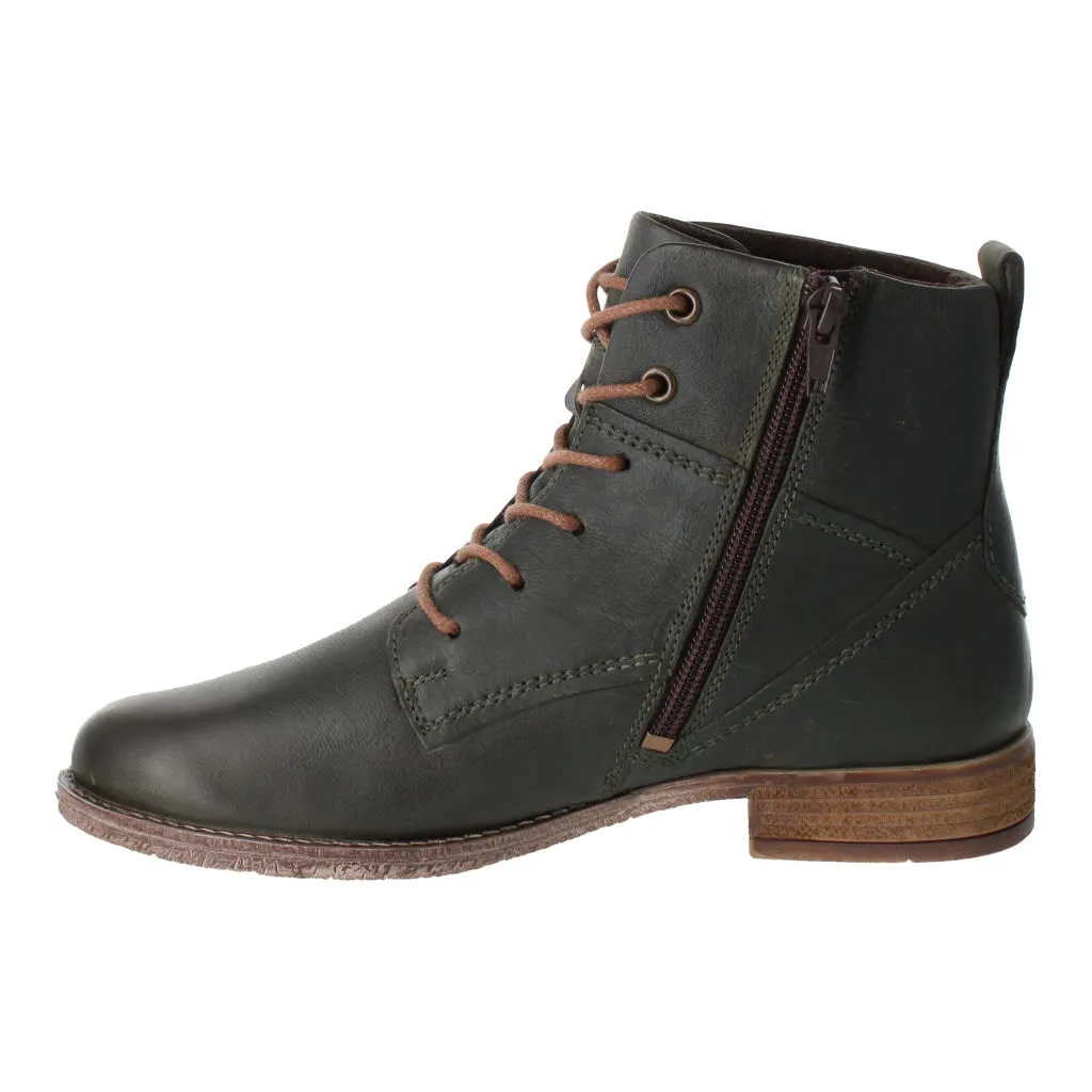 Josef Seibel 99695 Sienna 95 Ladies Bosco Leather Arch Support Side Zip Ankle Boots