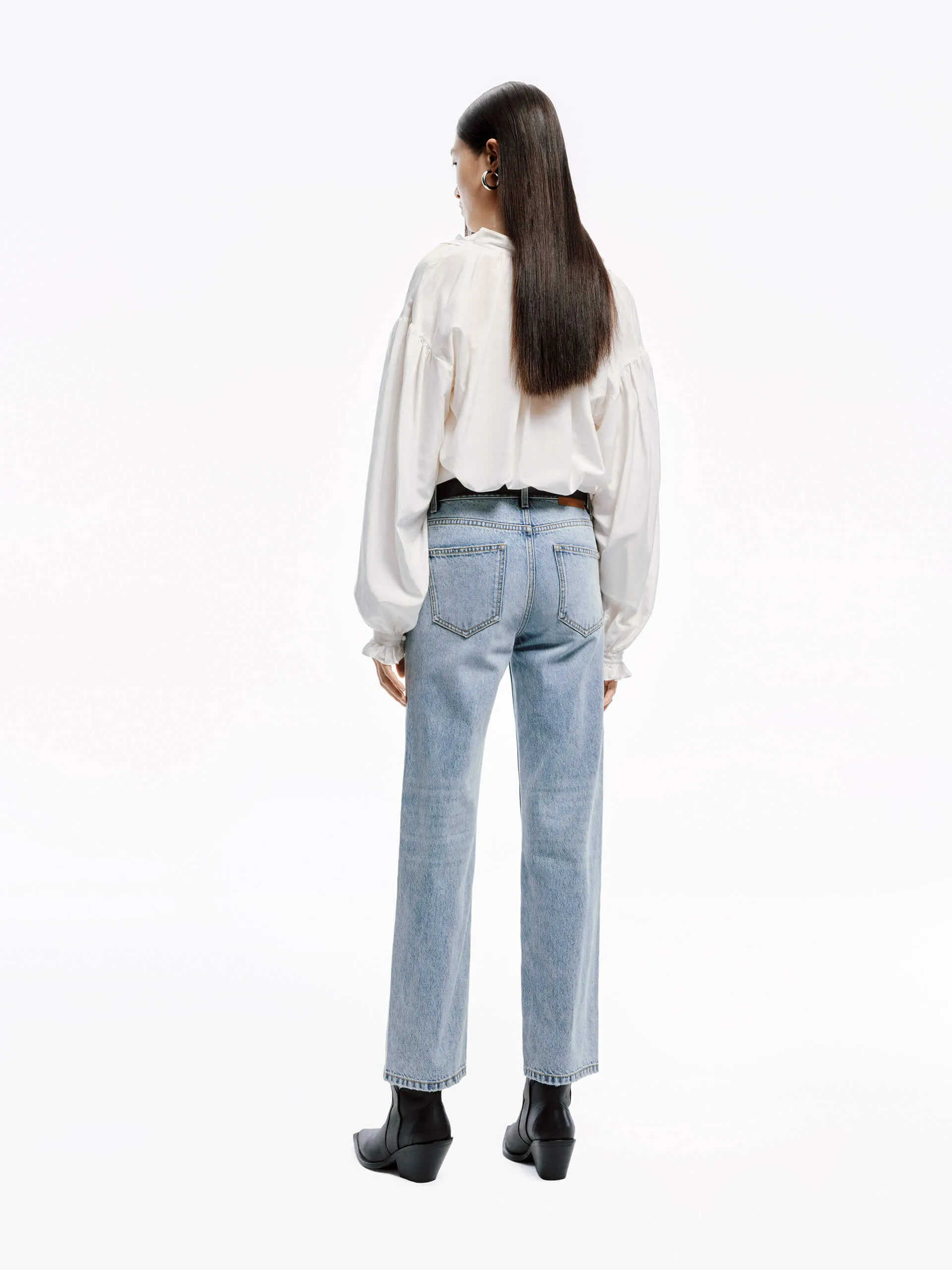 Light Blue Ankle Jeans