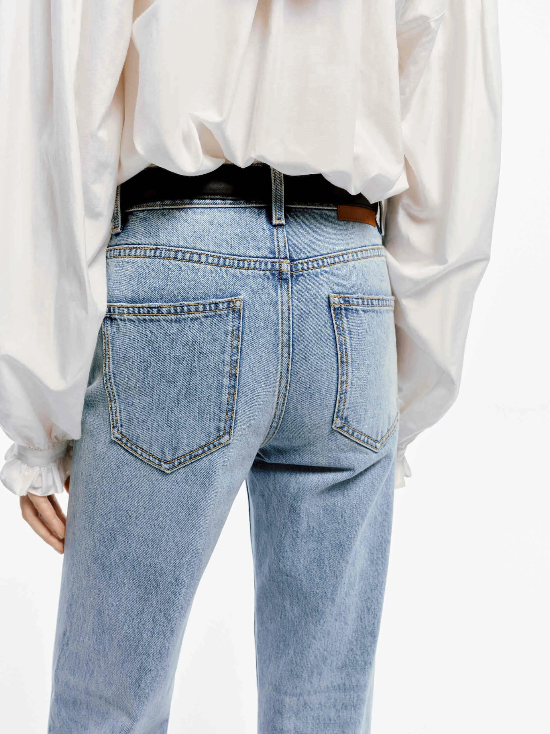 Light Blue Ankle Jeans