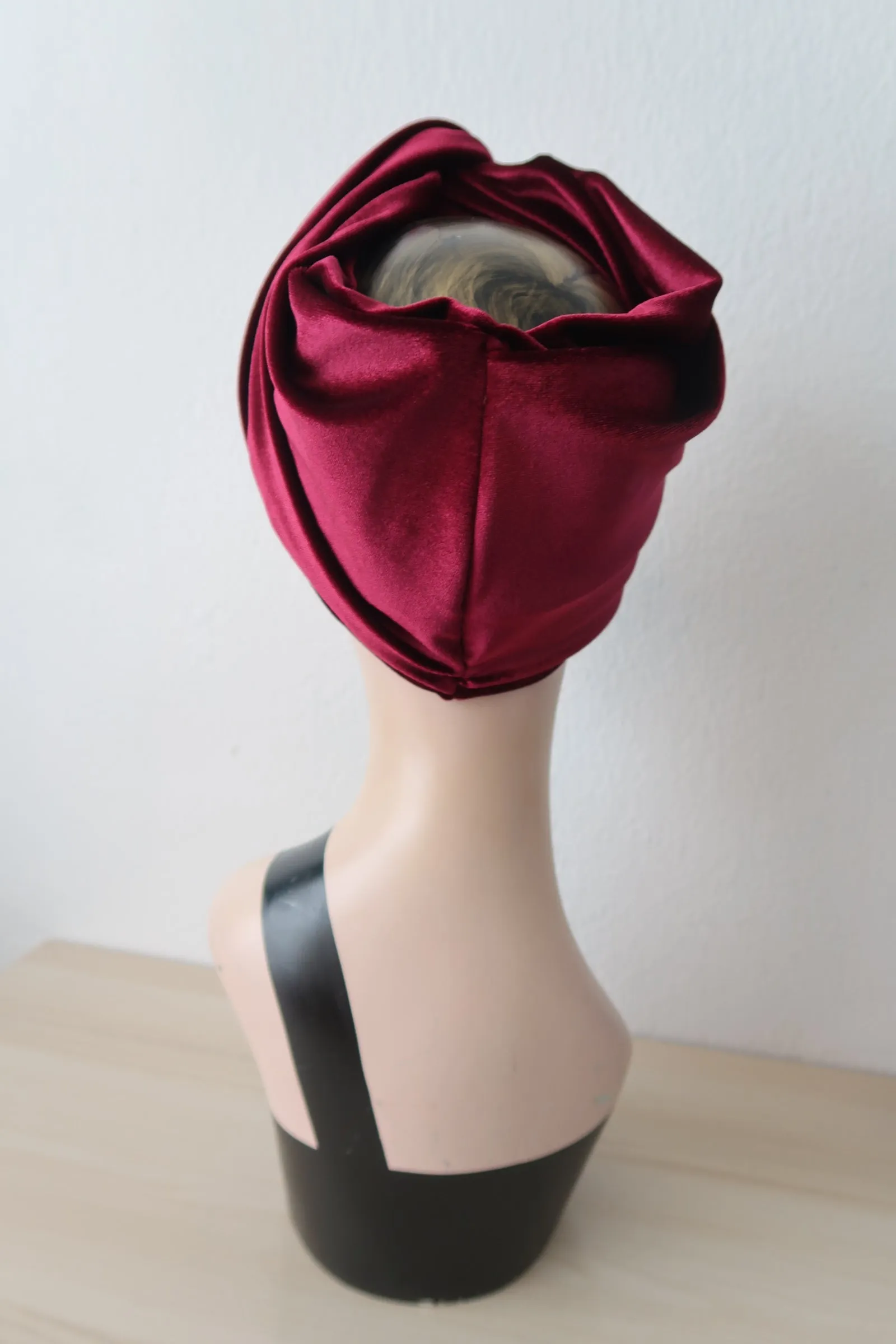 Made To Order: CLASSIC Velvet Headband in 4 colours in black, claret, bottle green & dusky pink