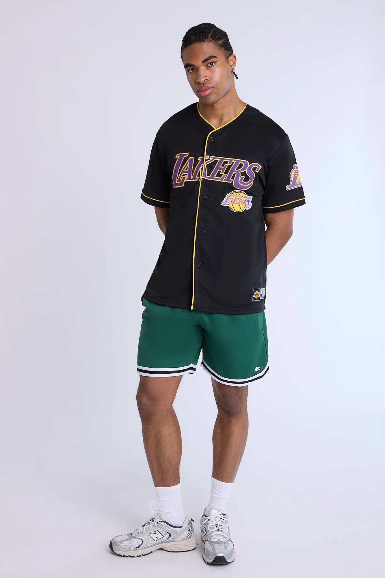 Maillot noir en maille LA Lakers homme