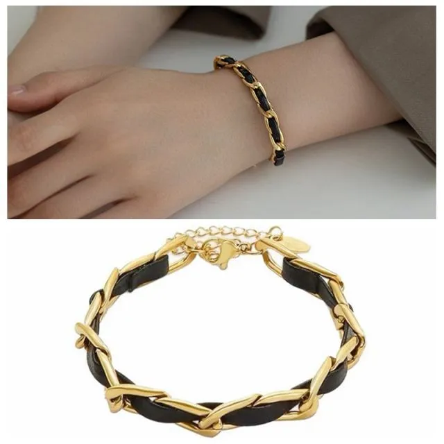 Multiple Styles Golden Pendant Bracelet Women