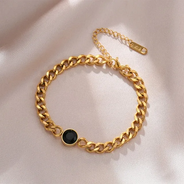 Multiple Styles Golden Pendant Bracelet Women