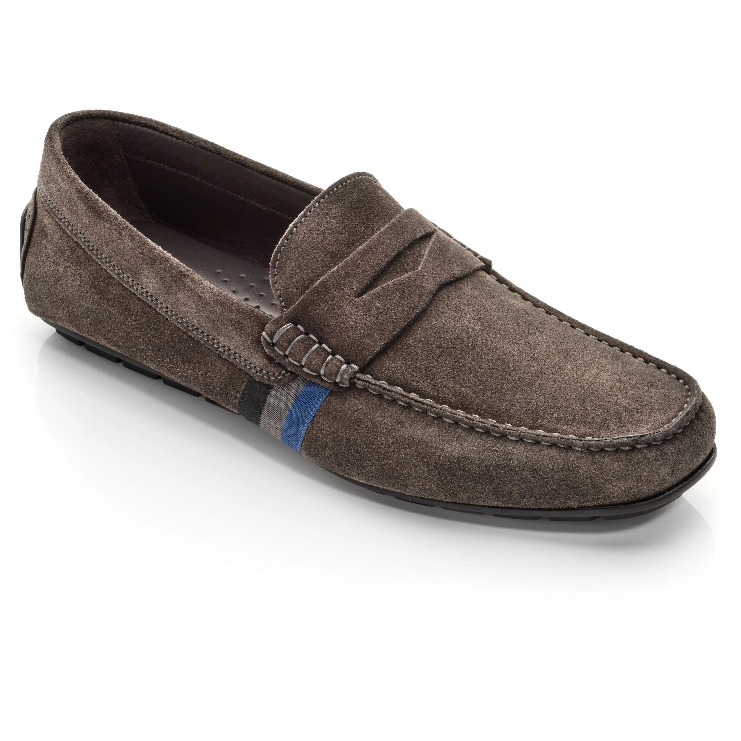 Ocean Drive Dark Grey Suede Driving Shoe