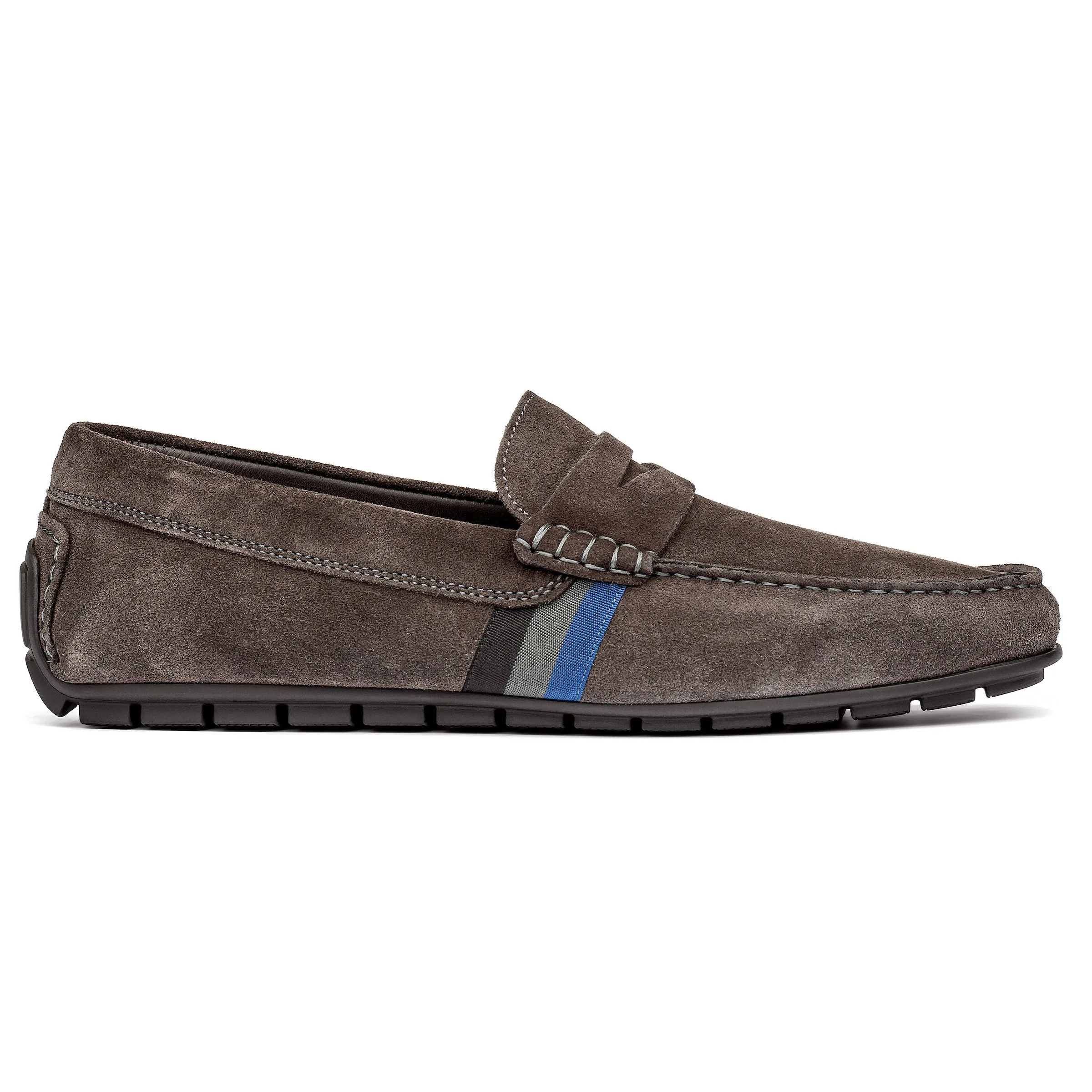 Ocean Drive Dark Grey Suede Driving Shoe