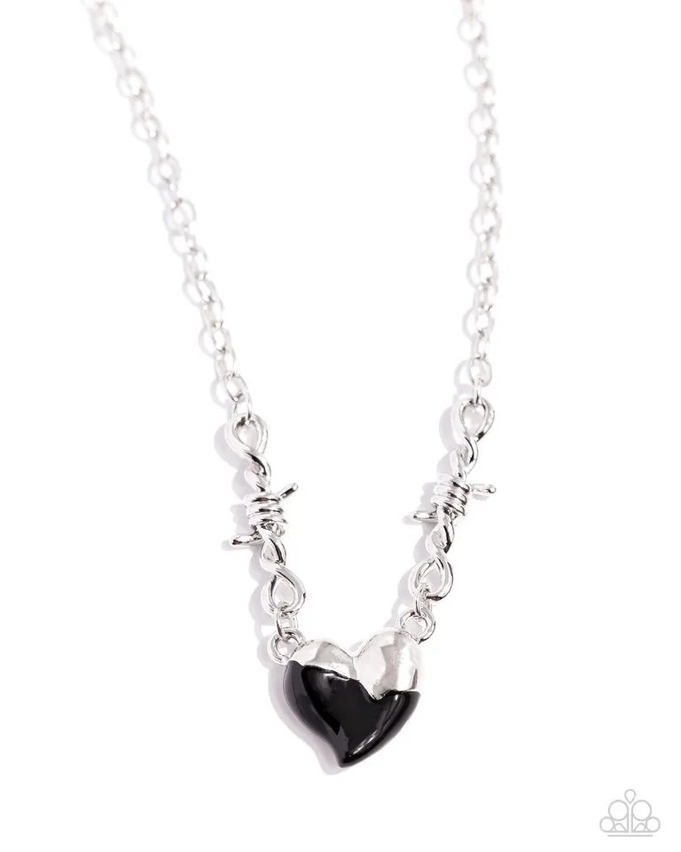 Paparazzi Necklace ~ Trendy Tribute - Black
