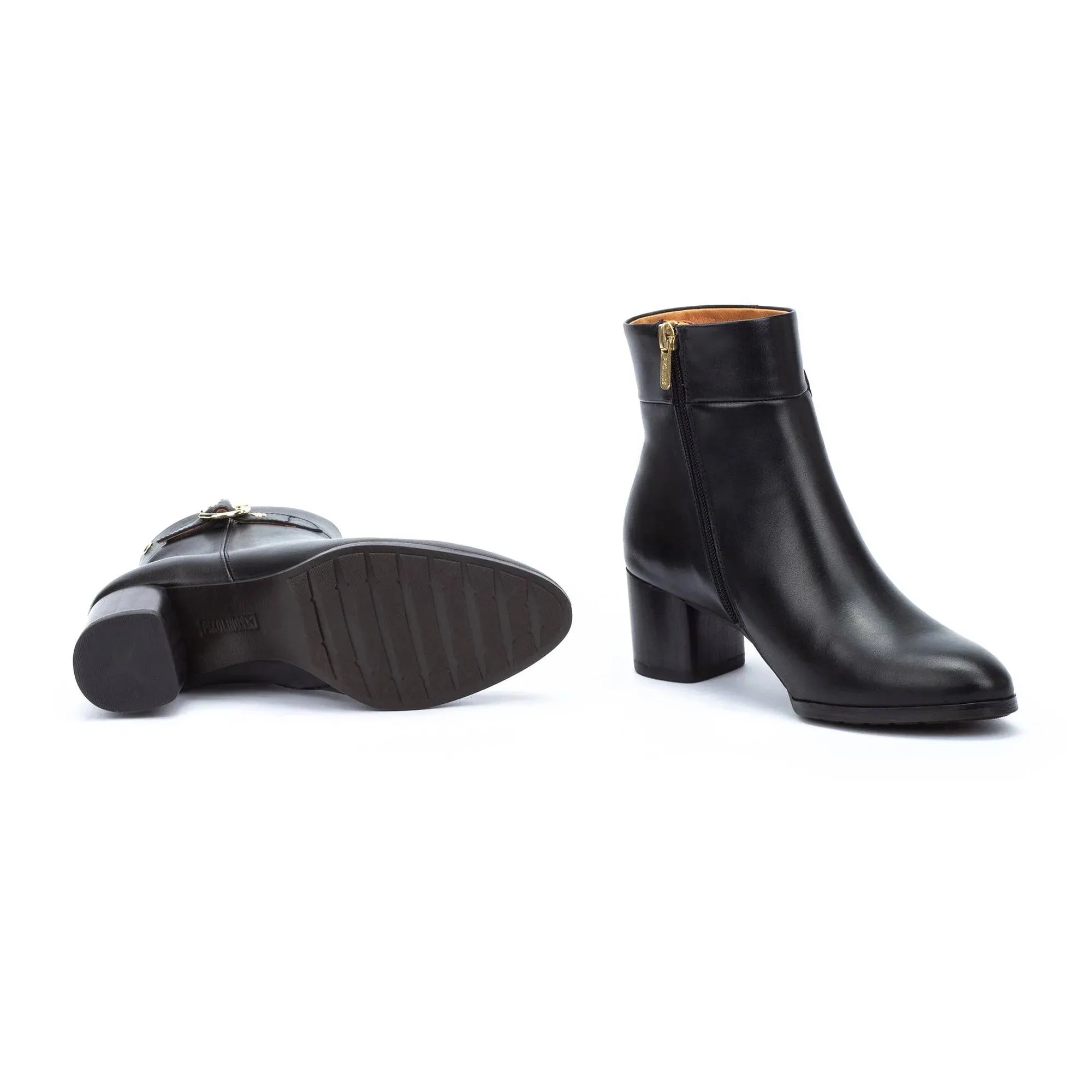 Pikolinos Calafat W1z-8588 Women's High-heel Ankle Boot in Black