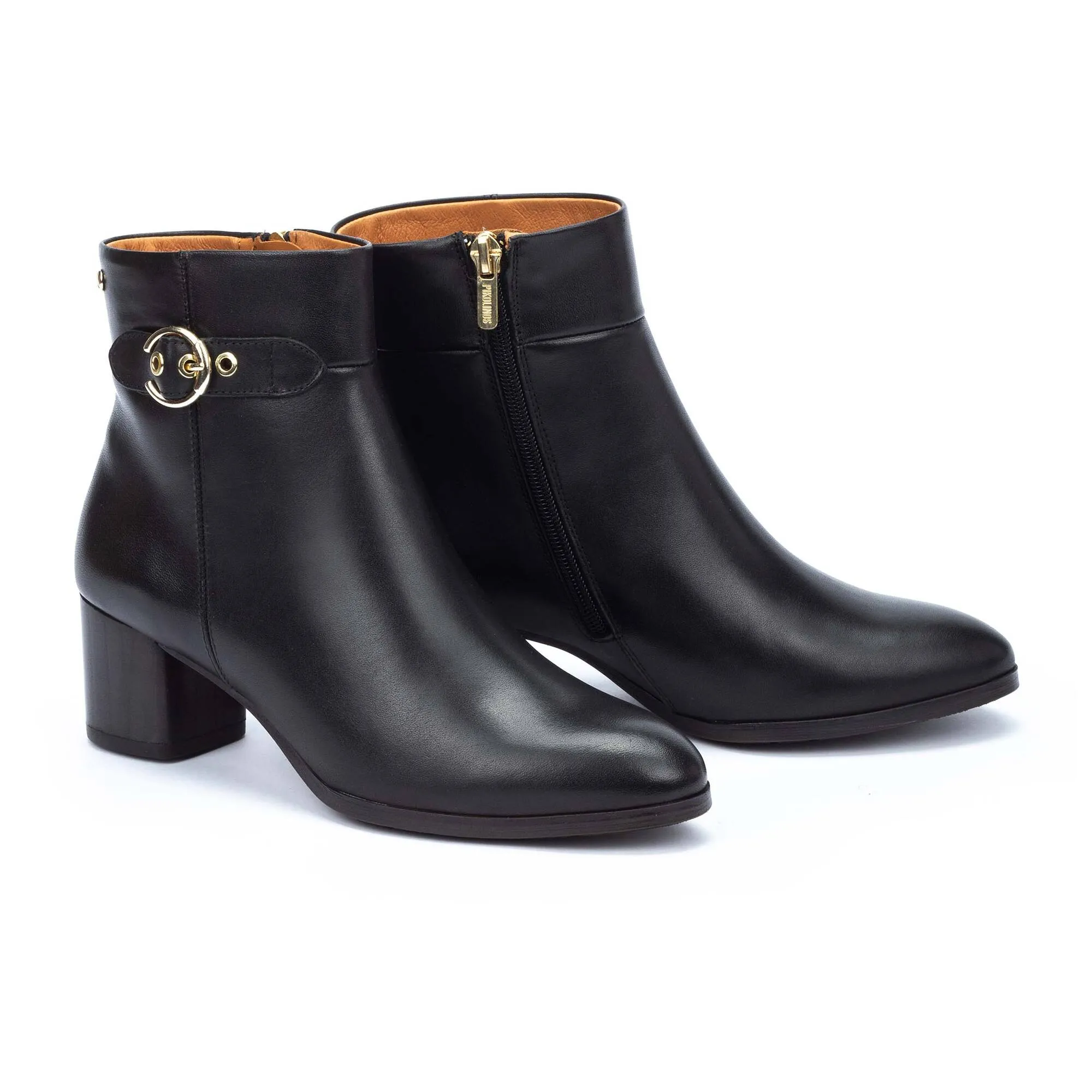 Pikolinos Calafat W1z-8588 Women's High-heel Ankle Boot in Black