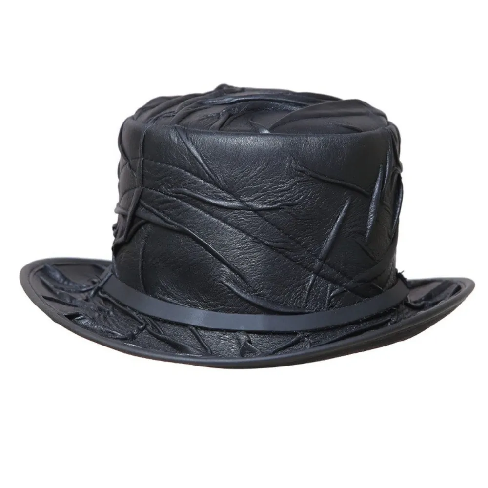 Premium Chopper Leather Top Hat