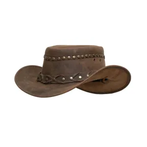Premium Cowhide Leather Top Hat