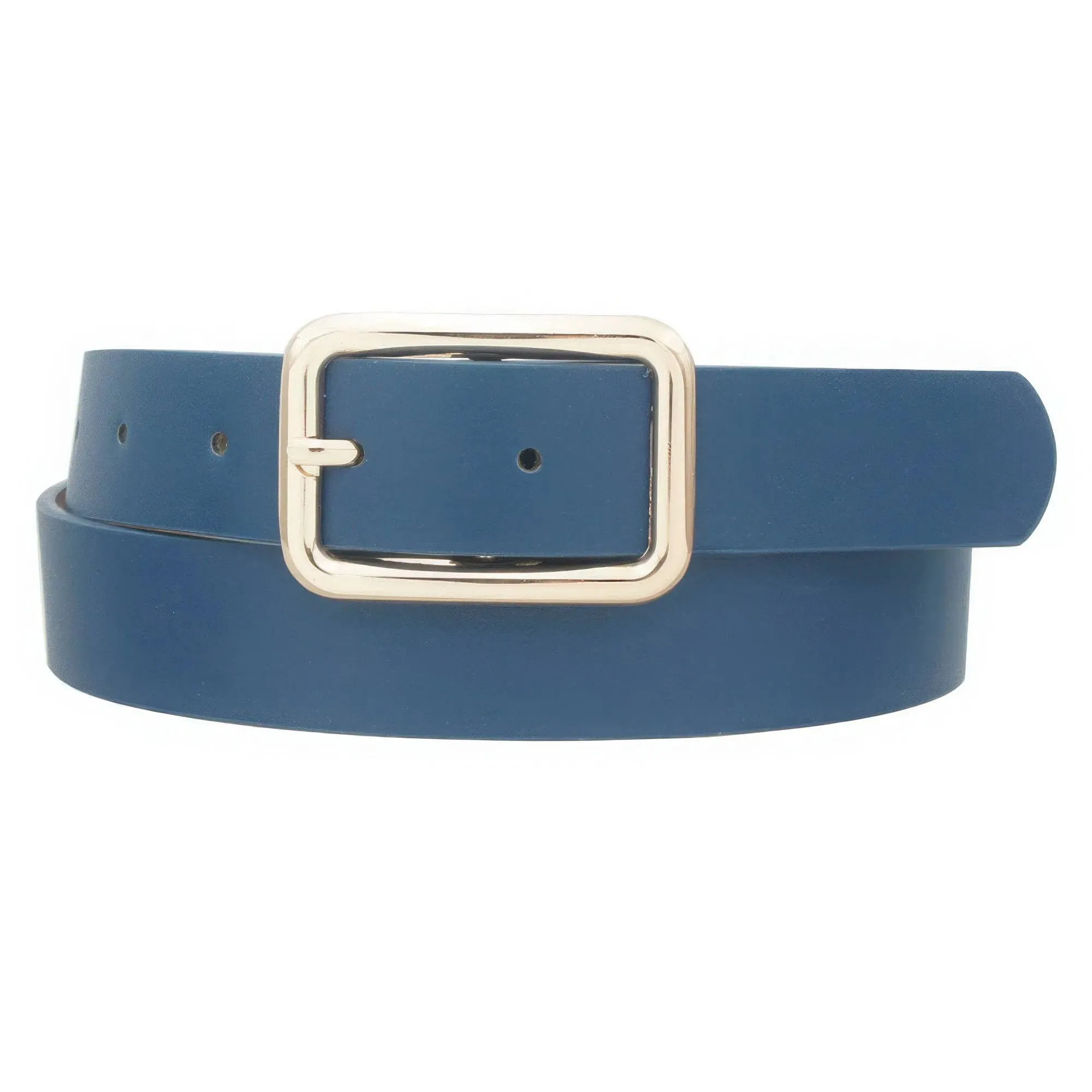 Sleek Contemporary Rectangle Buckle Belt
