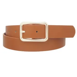 Sleek Contemporary Rectangle Buckle Belt