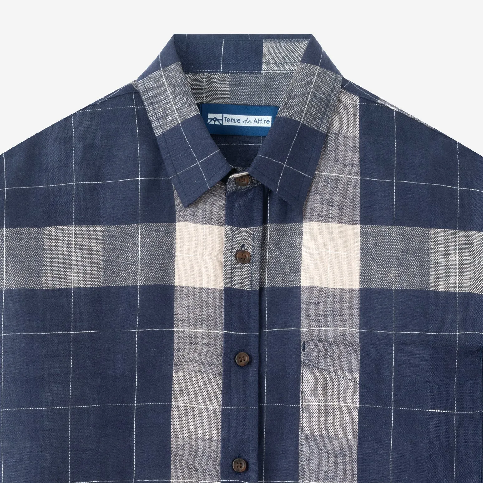 Summer Classic Long Sleeve Shirt - Navy Khaki