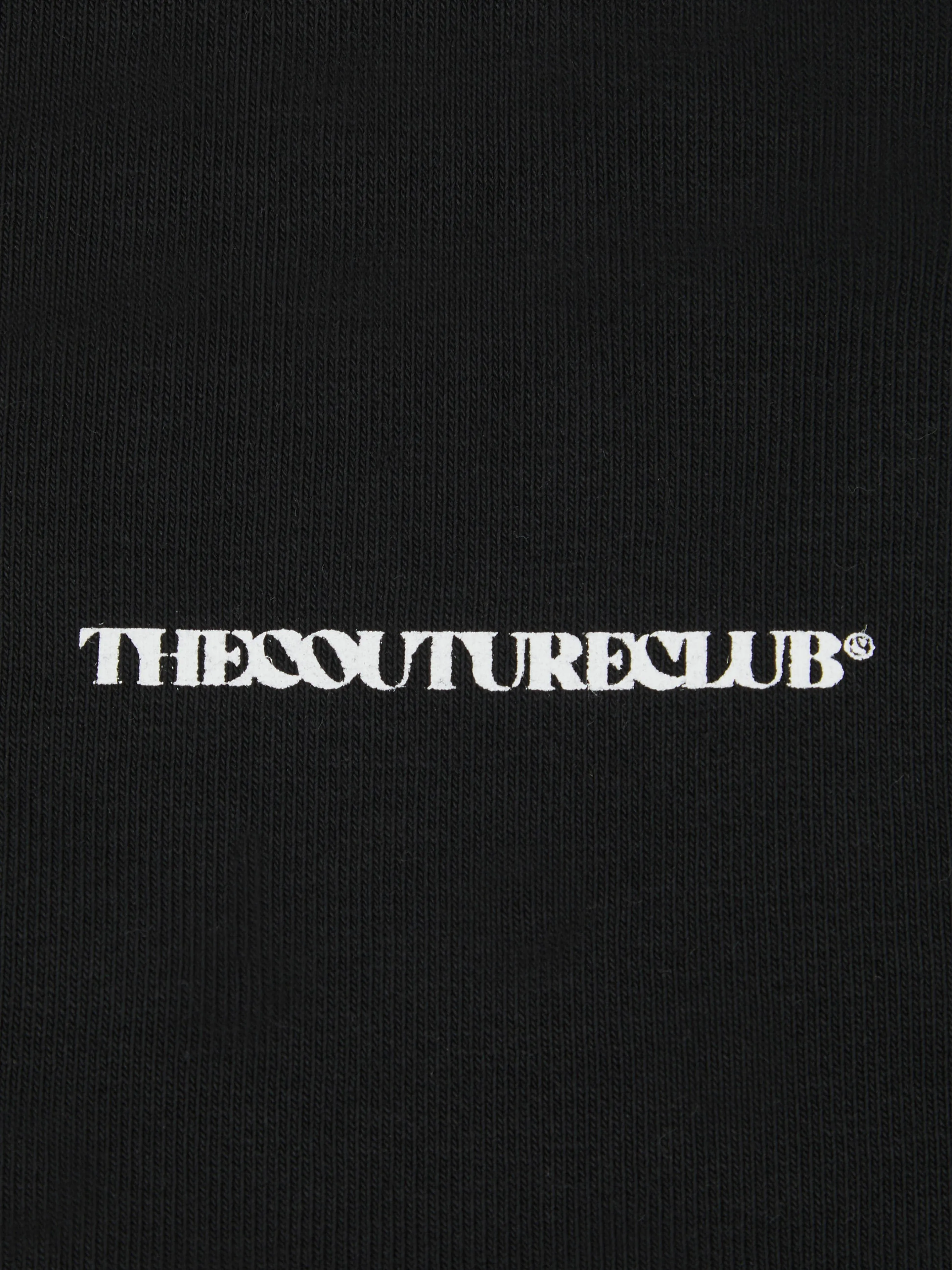 The Couture Club Kids Raw Seam Members Only Zip Up in Black
