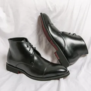 The Mislawa2 -  Red bottom Leather Boots For Men