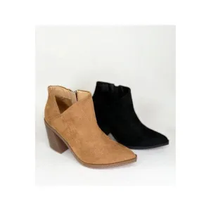 V Cutout Ankle Boots