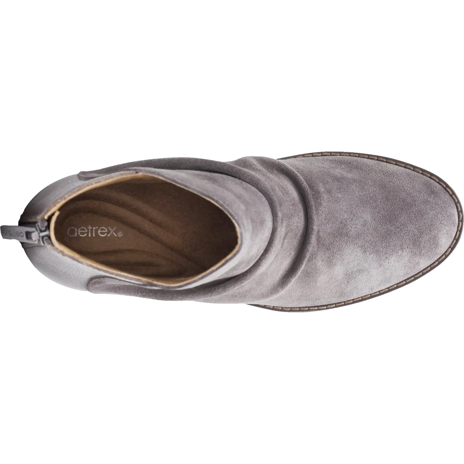 Women's Aetrex Kara Charcoal Suede